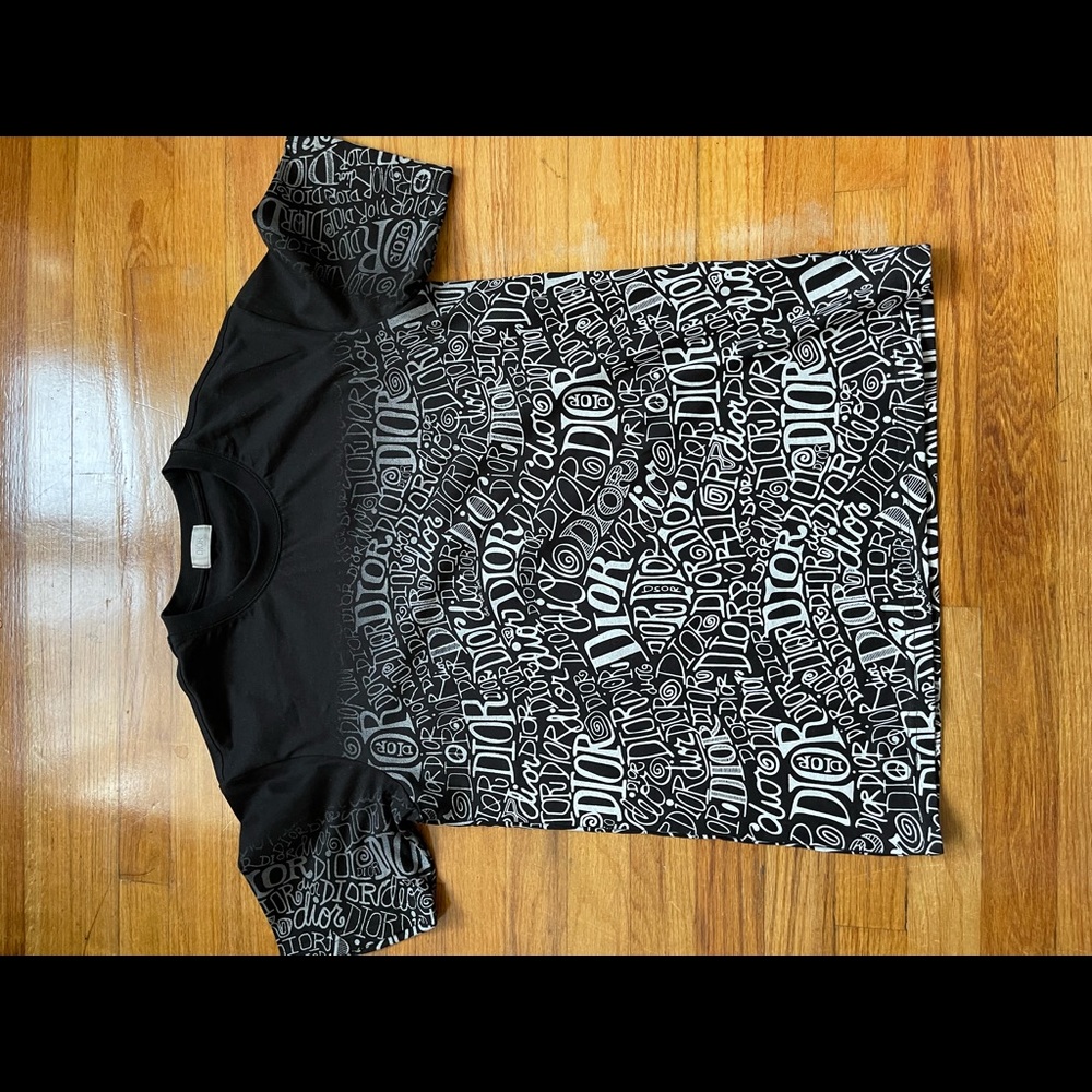 dior t shirt logo men size medium authenticated